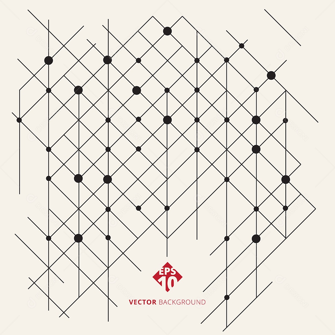 Background Abstrato Padrão Geométrica Moderno Vetor EPS Editável