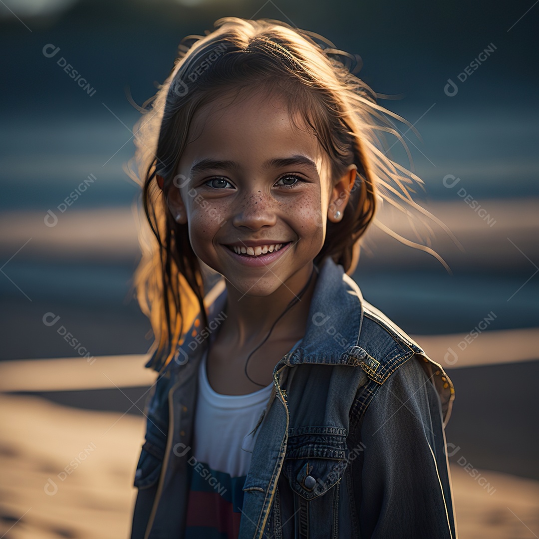 Imagem realista de menino jovem