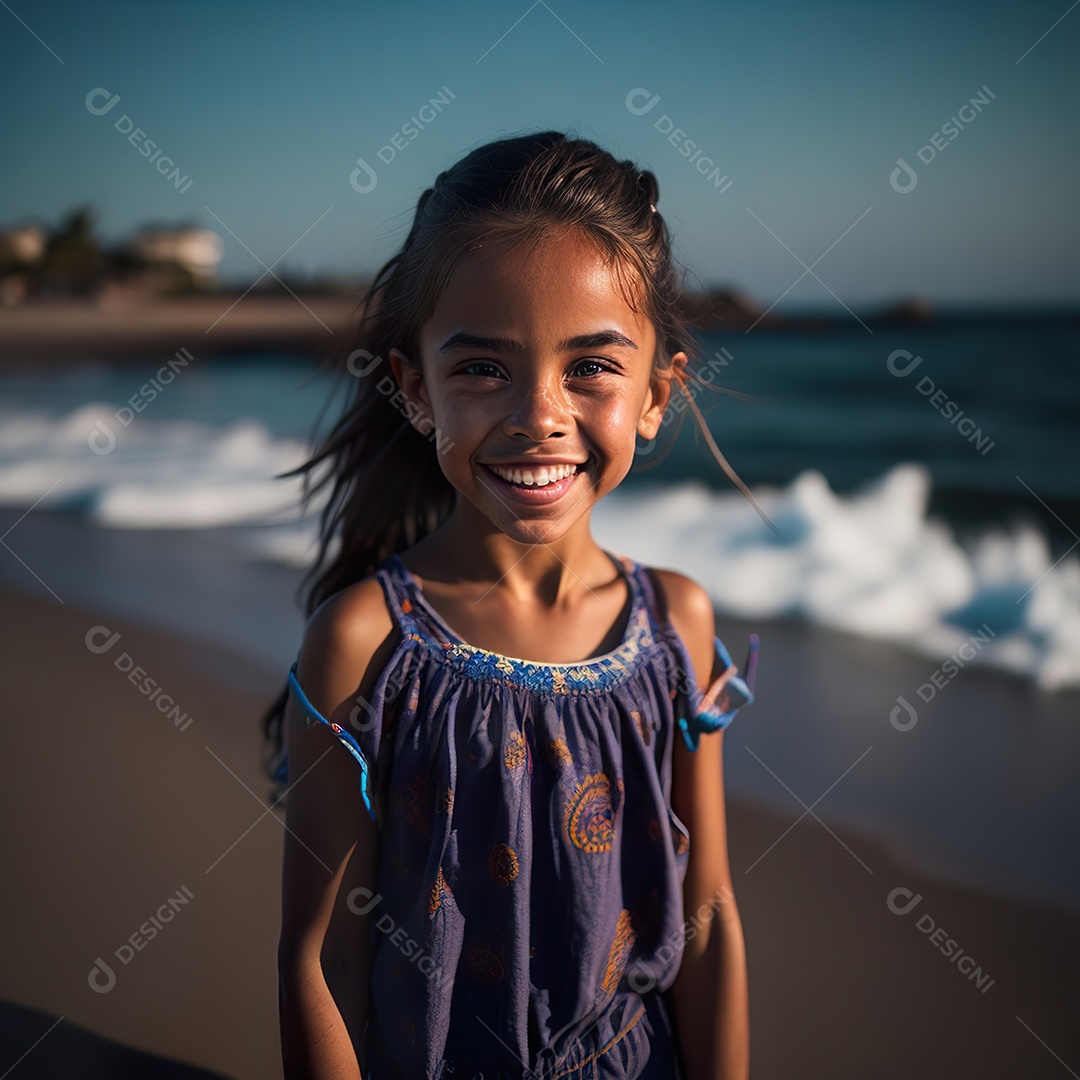 Imagem realista de menino jovem