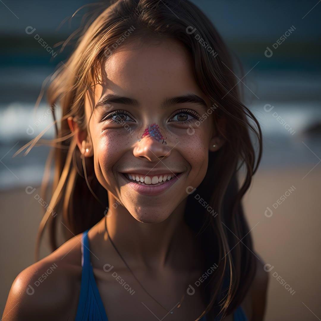 Imagem realista de menino jovem