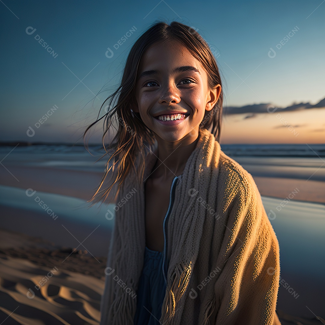 Imagem realista de menino jovem