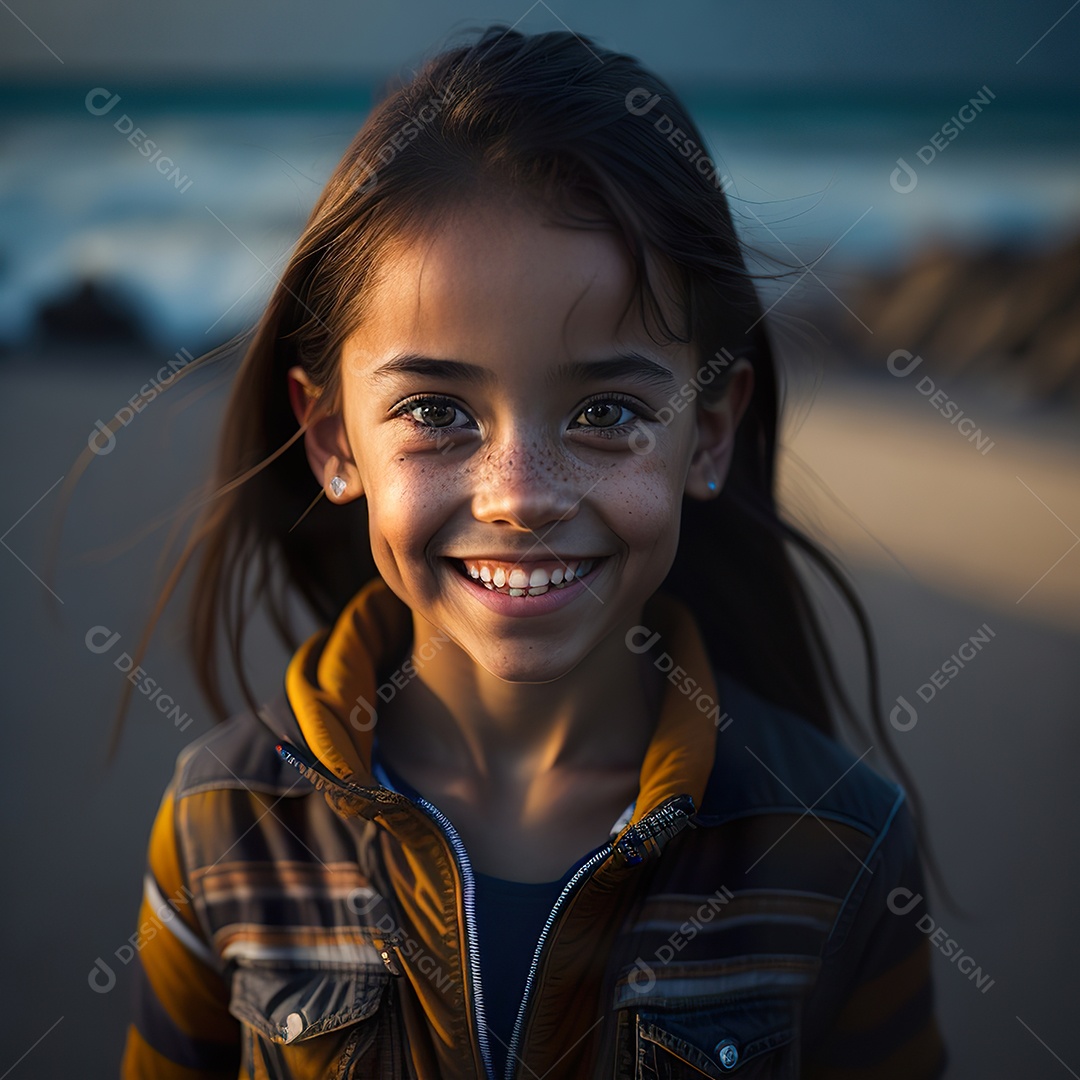 Imagem realista de menino jovem