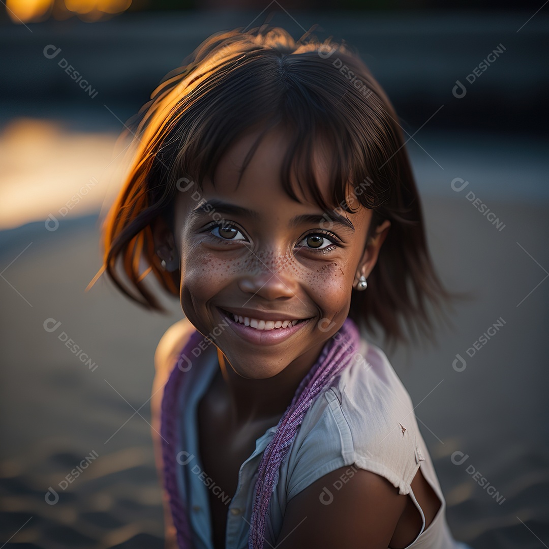 Imagem realista de menino jovem