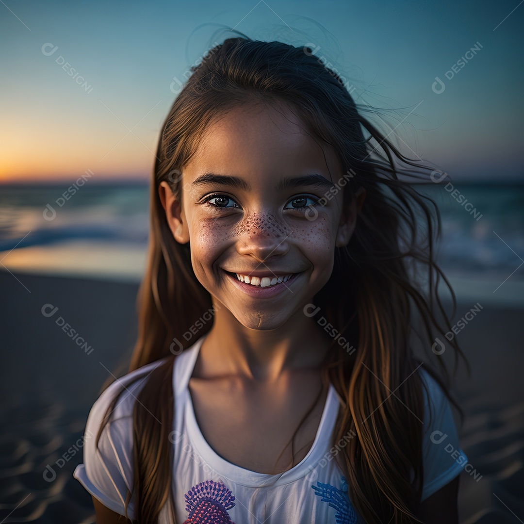 Imagem realista de menino jovem