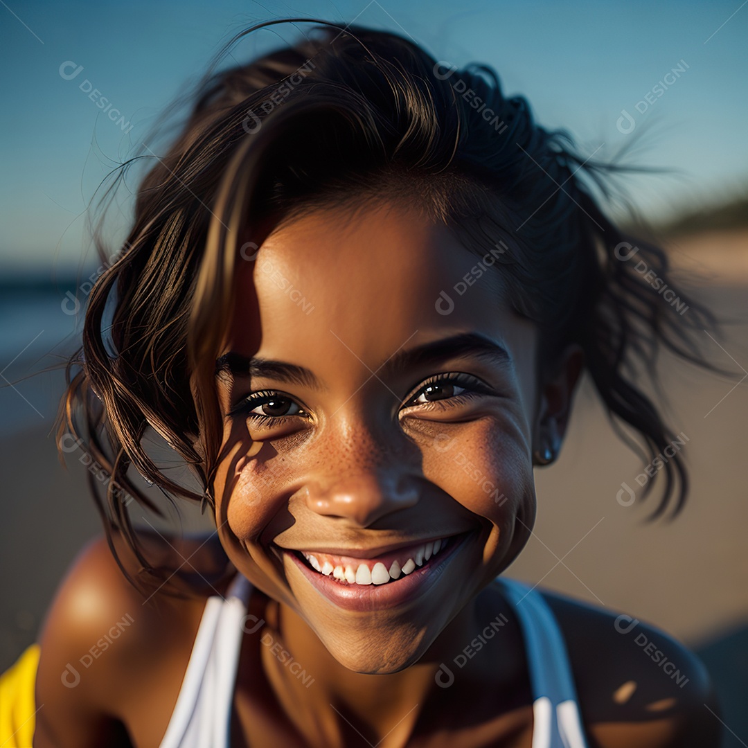 Imagem realista de menino jovem