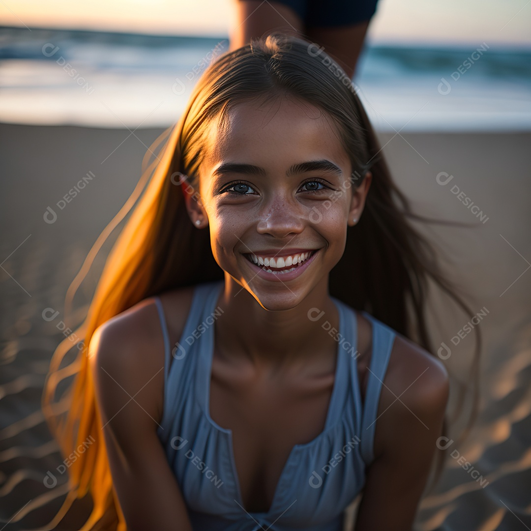 Imagem realista de menino jovem