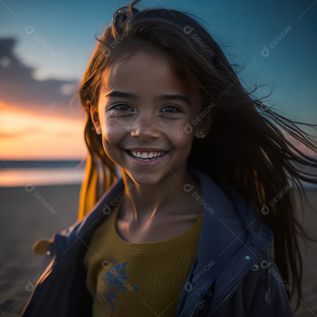 Imagem realista de menino jovem