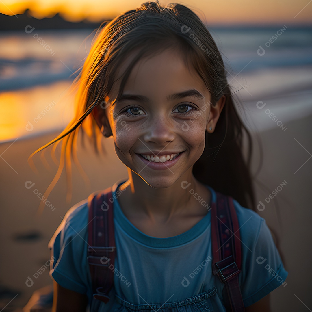 Imagem realista de menino jovem