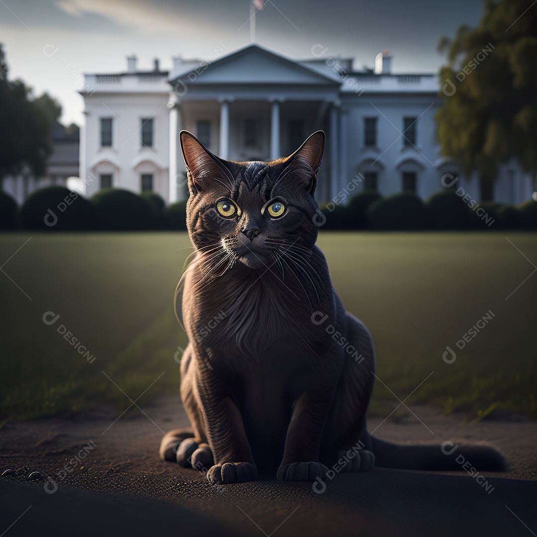 Realistic cat portrait