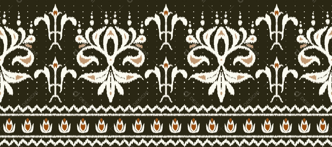 Padrão Tribal Tradicional Estilo Asteca Tapete Com Desenhos Coloridos Vetor EPS