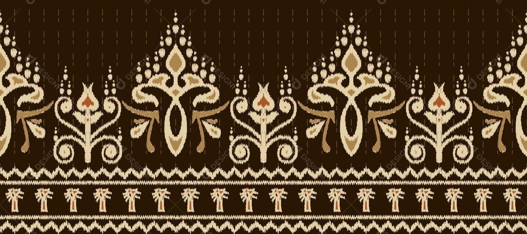 Padrão Tribal Tradicional Estilo Asteca Tapete Com Desenhos Coloridos Vetor EPS