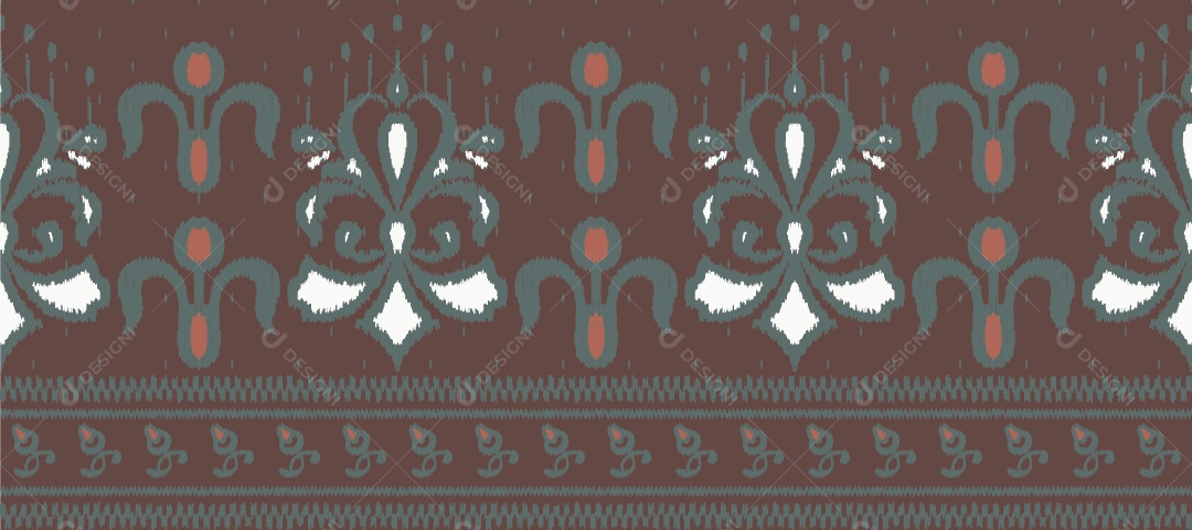 Padrão Tribal Tradicional Estilo Asteca Tapete Com Desenhos Coloridos Vetor EPS