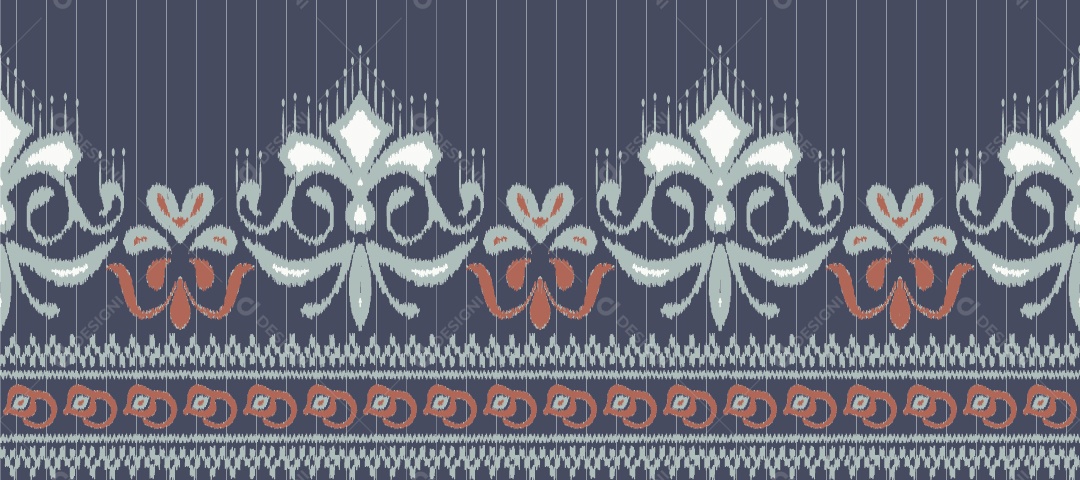 Padrão Tribal Tradicional Estilo Asteca Tapete Com Desenhos Coloridos Vetor EPS