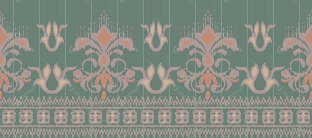 Padrão Tribal Tradicional Estilo Asteca Tapete Com Desenhos Coloridos Vetor EPS