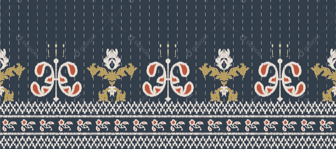 Padrão Tribal Tradicional Estilo Asteca Tapete Com Desenhos Coloridos Vetor EPS