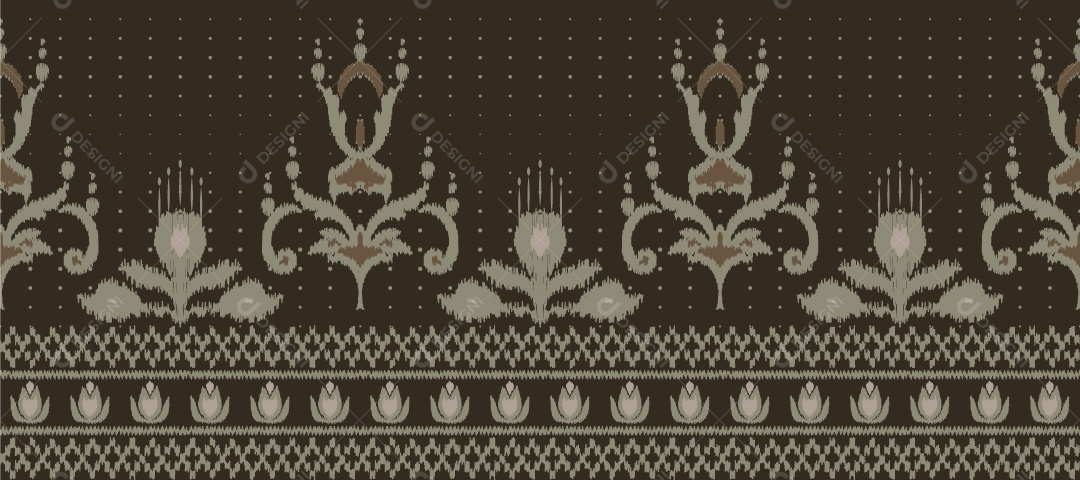 Padrão Tribal Tradicional Estilo Asteca Tapete Com Desenhos Coloridos Vetor EPS