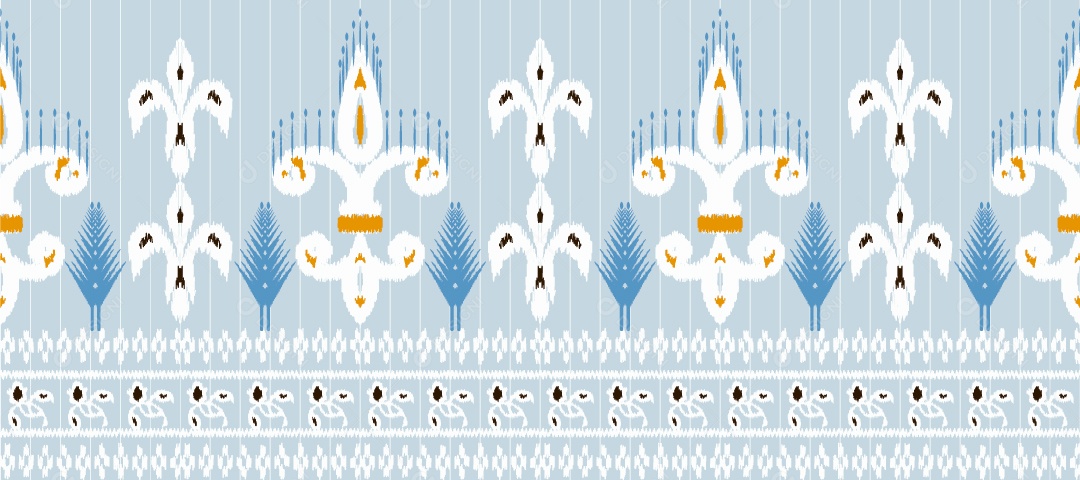 Padrão Tribal Tradicional Estilo Asteca Tapete Azul Com Desenhos Brancos Vetor EPS