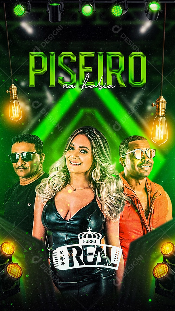 Flyer Show Piseiro Forró Real Story Social Media PSD Editável