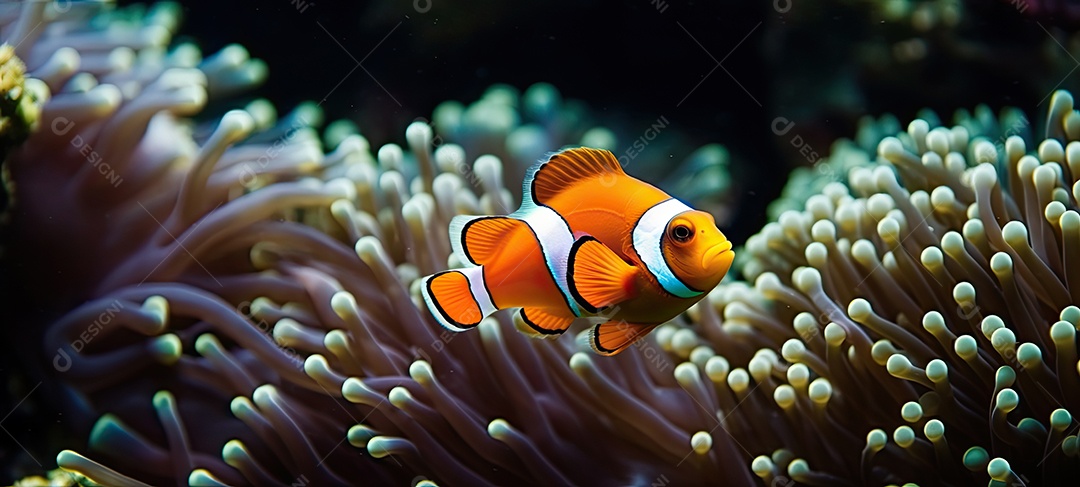 Ilustração do recife de coral