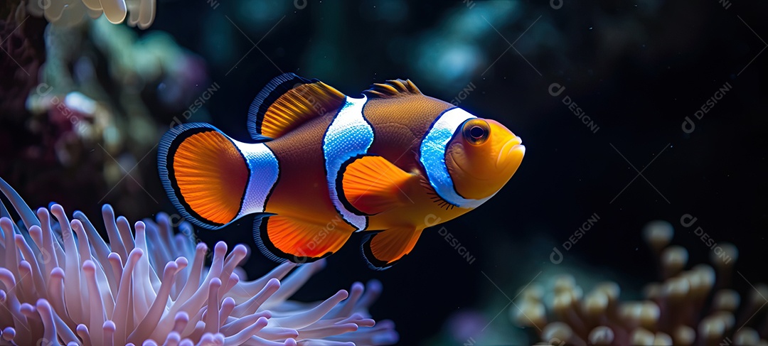 Ilustração de recife de coral