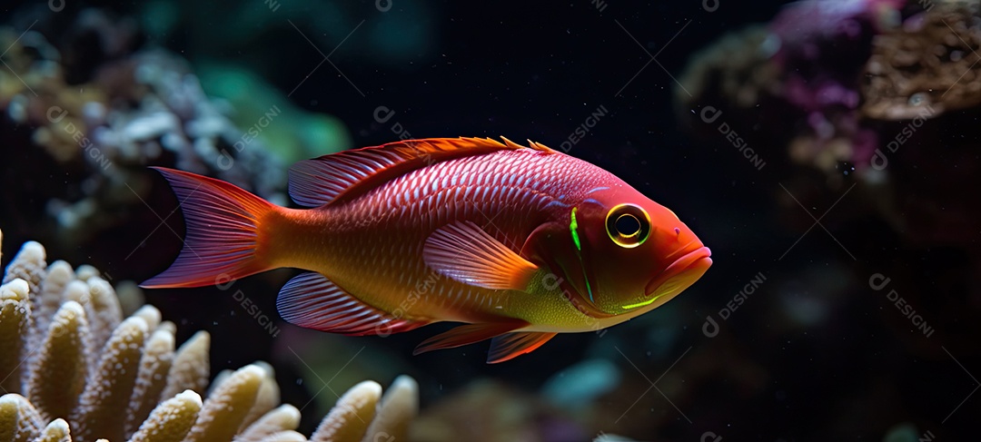 Ilustração de recife de coral