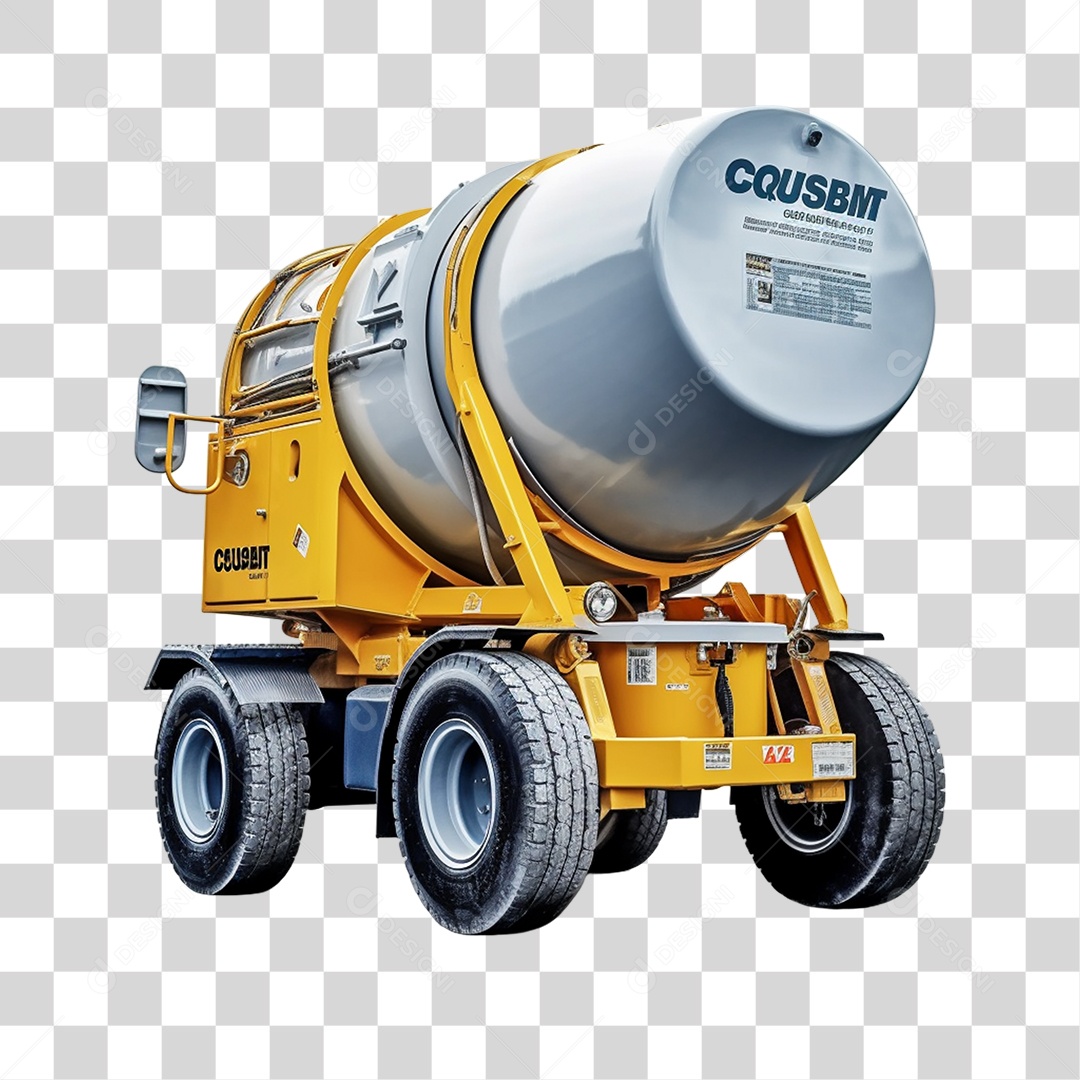 Caminhão Betoneira PNG Transparente