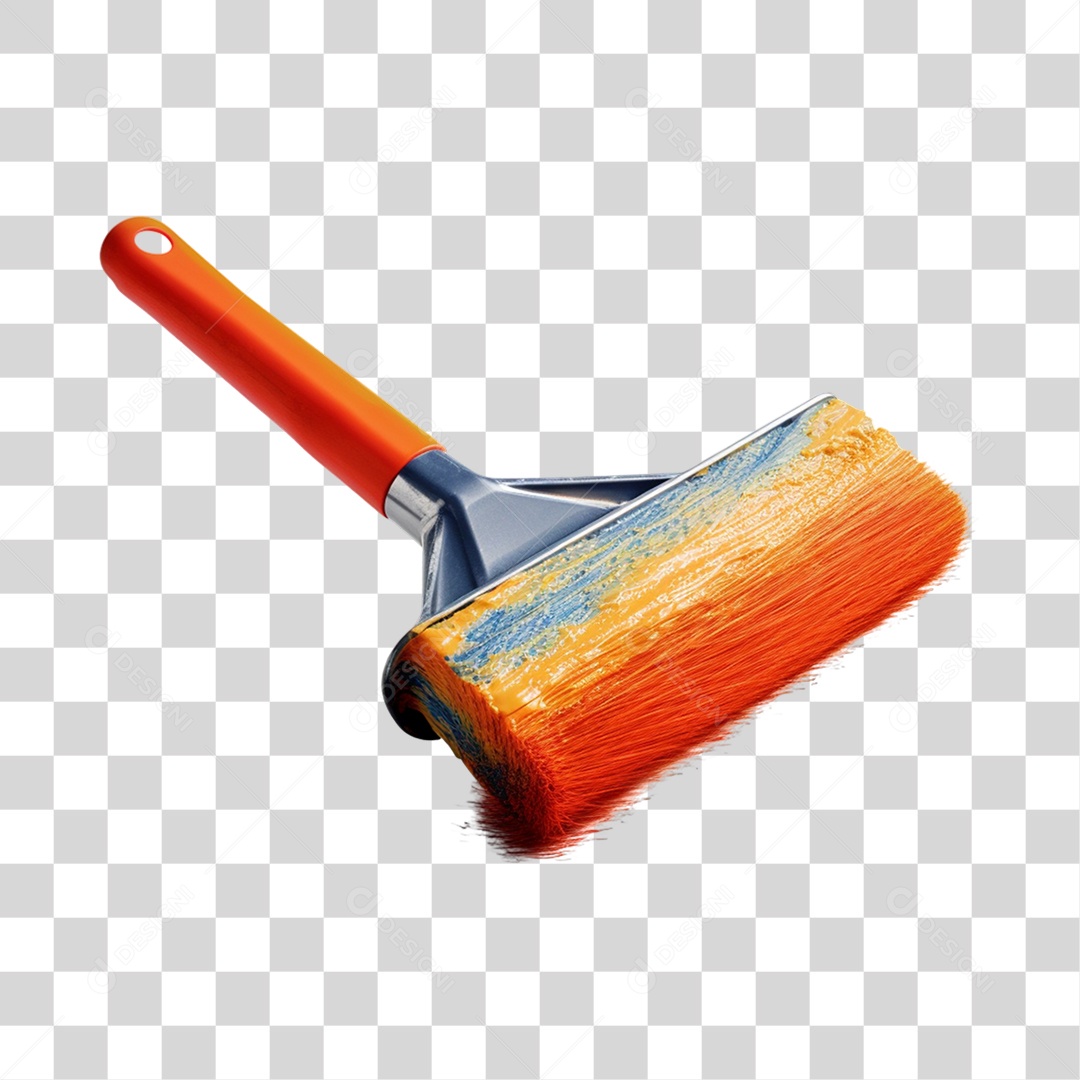 Rolo de Pintura PNG Transparente
