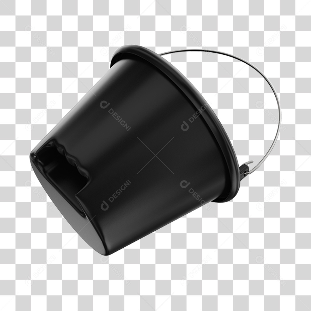 Transparent PNG Black Bucket