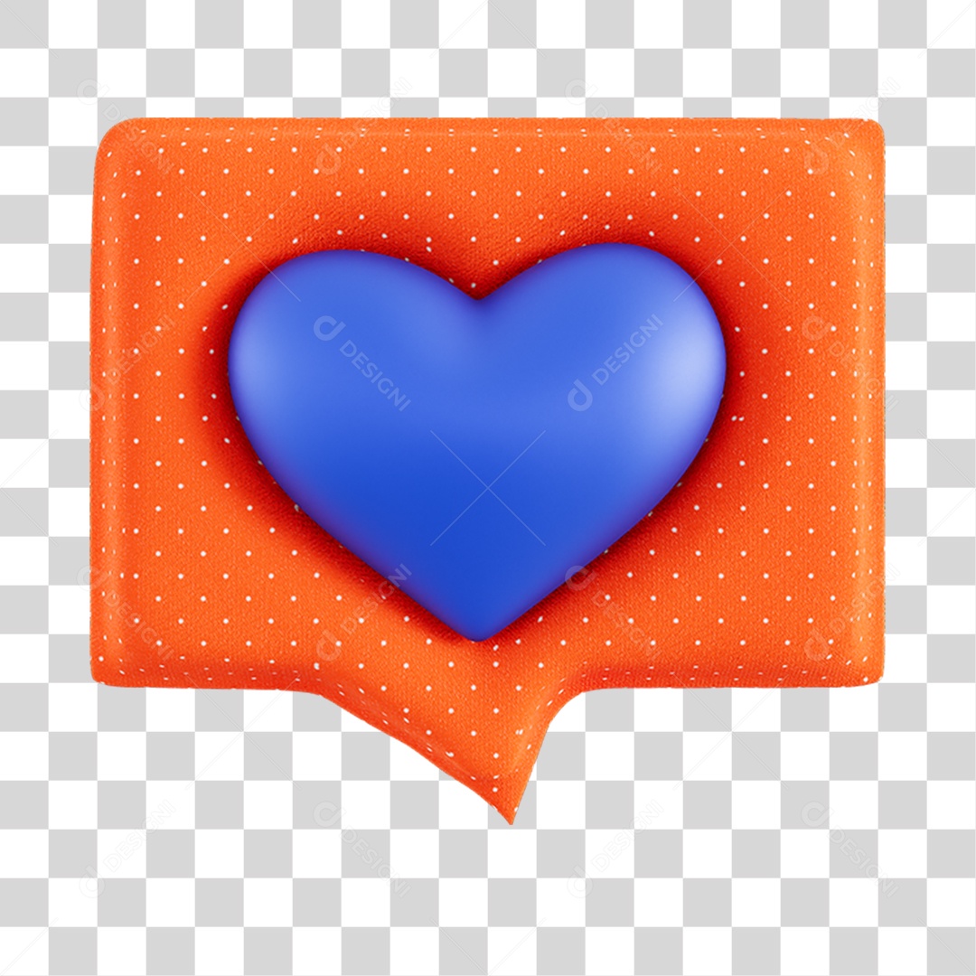 Ícone Coração Almofada PNG Transparente