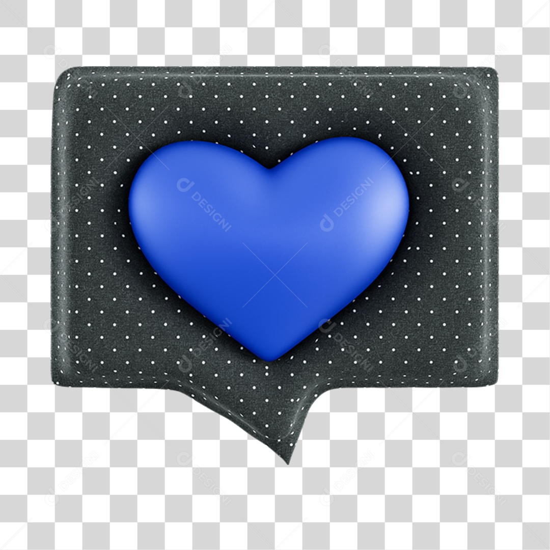 Ícone Coração Almofada PNG Transparente