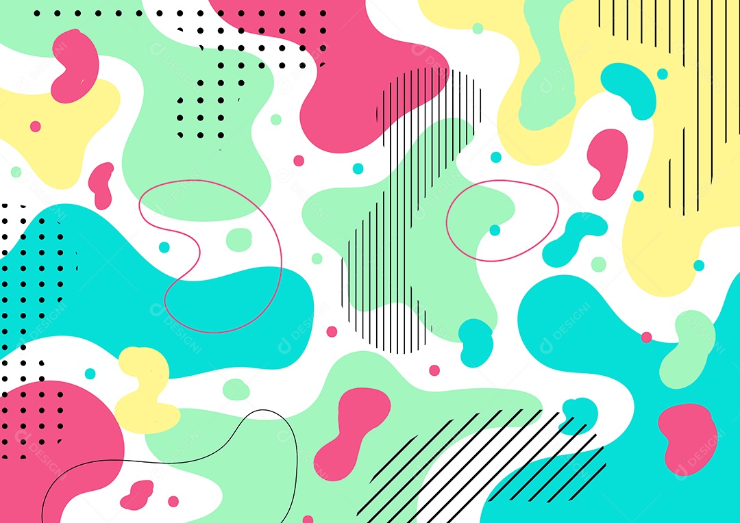 Background Formas Fluidas Vetor EPS