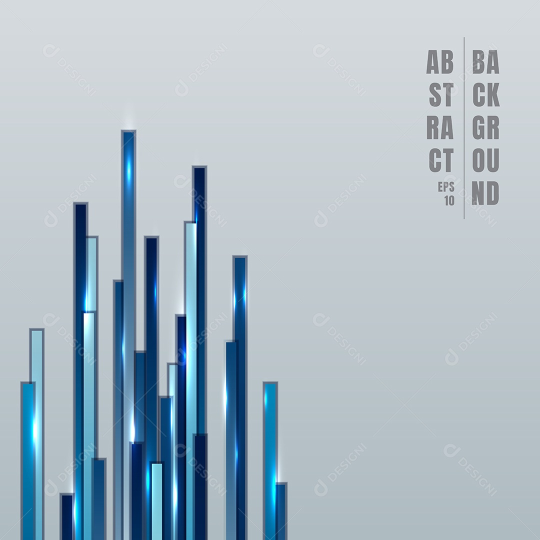 Background Linhas Verticais Azuis Vetor EPS