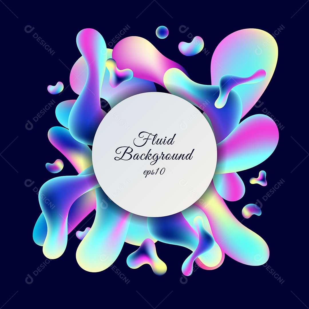 Background Forma Fluida Vetor EPS