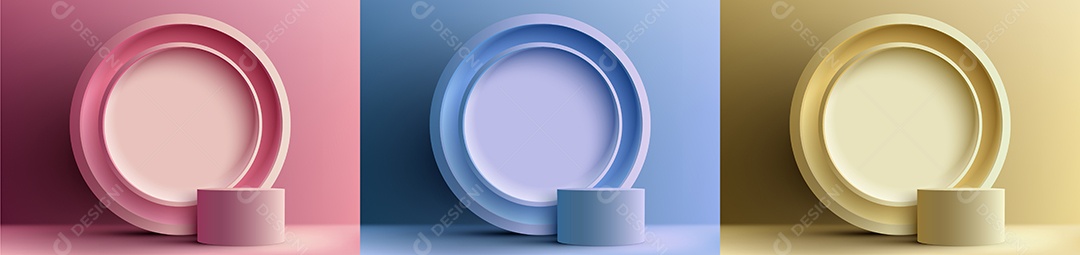 Conjunto De Cenário Realista Vetor EPS