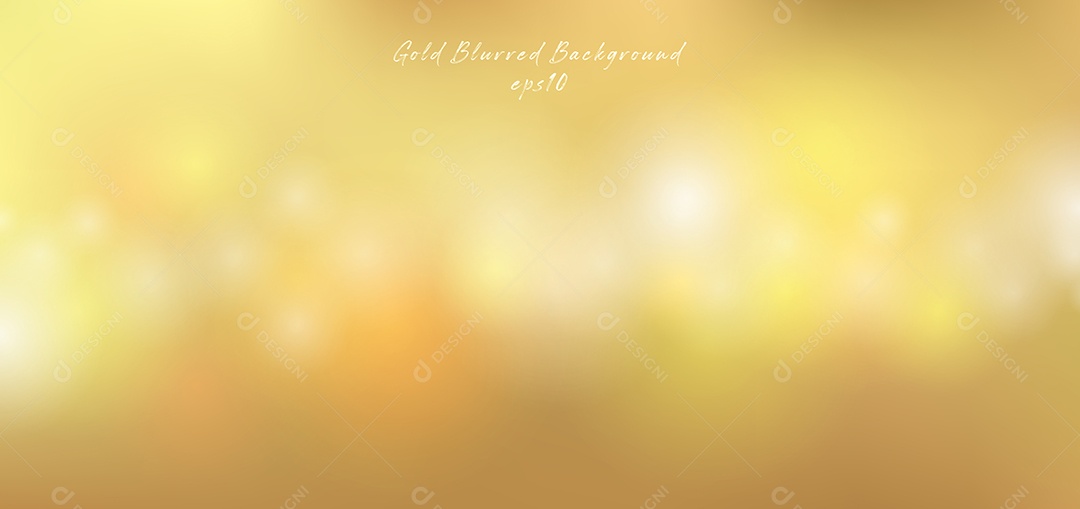 Background Dourado Desfocado Vetor EPS