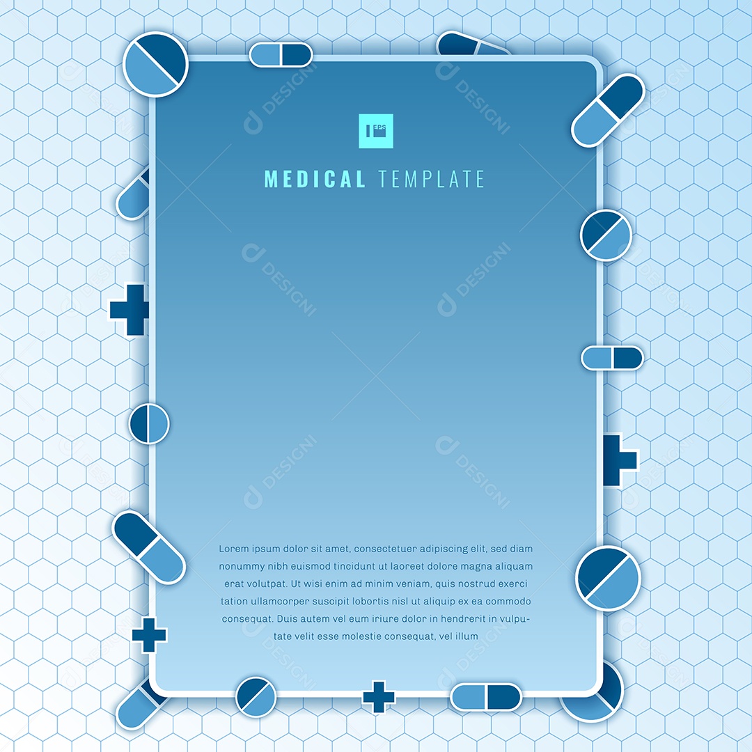 Background Pílula Geométrica de Símbolo Cruzado Vetor EPS