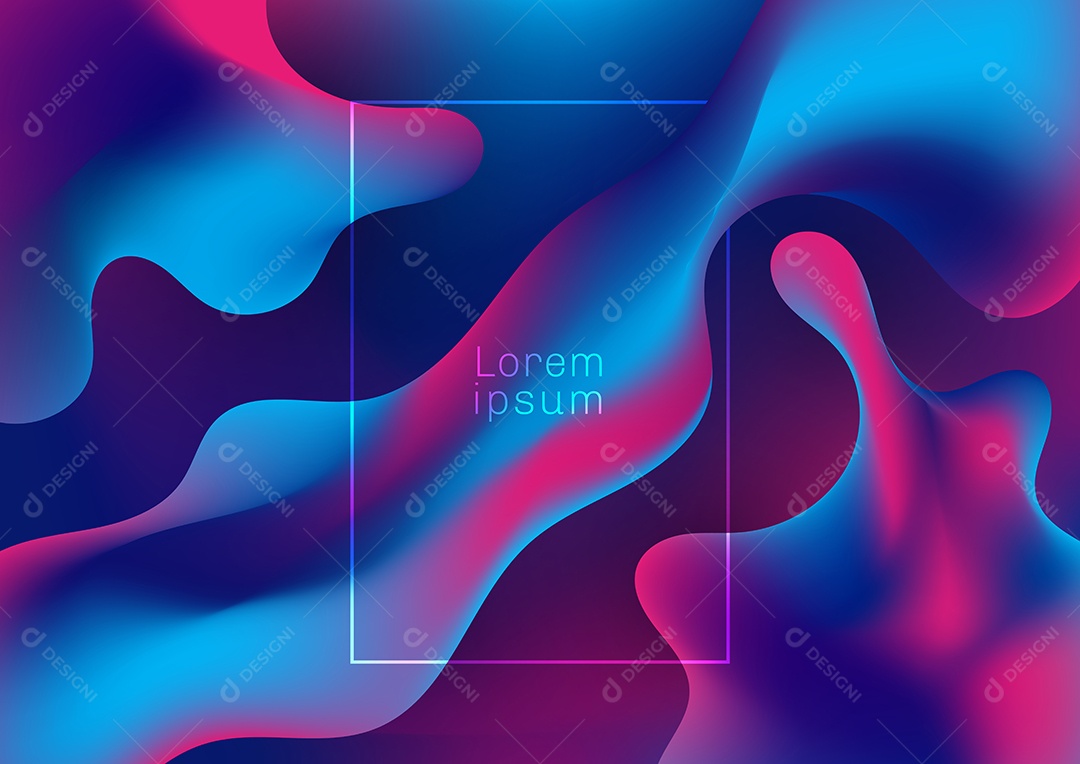 Background Na Forma Fluida Abstrata EPS