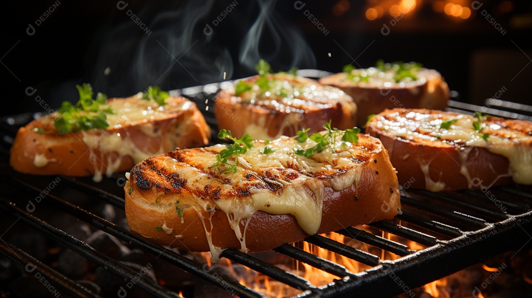 Bife sendo grelhada na churrasqueira