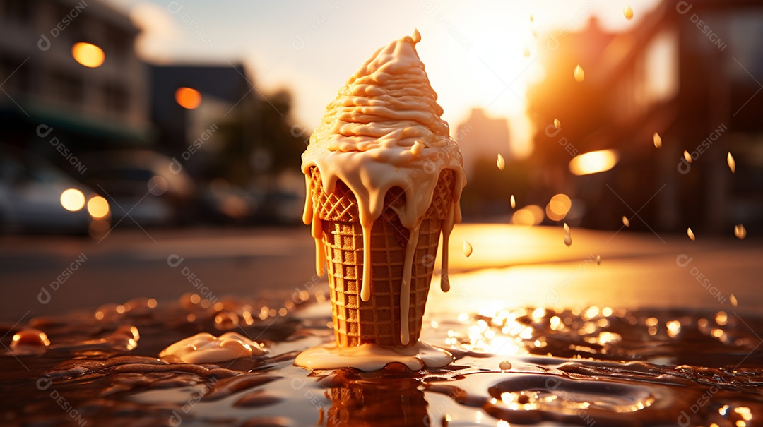 Deliciosa casquinha de sorvete