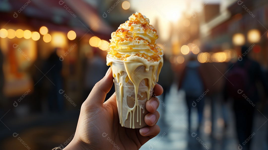 Deliciosa casquinha de sorvete