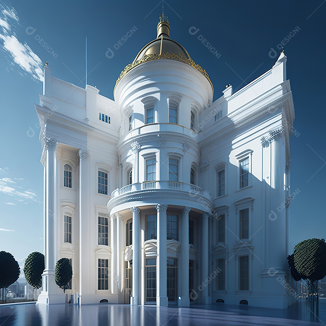 Casa com design moderno e minimalista