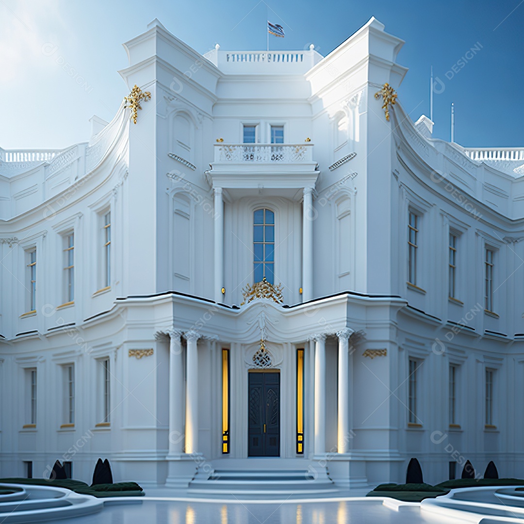 Casa com design moderno e minimalista