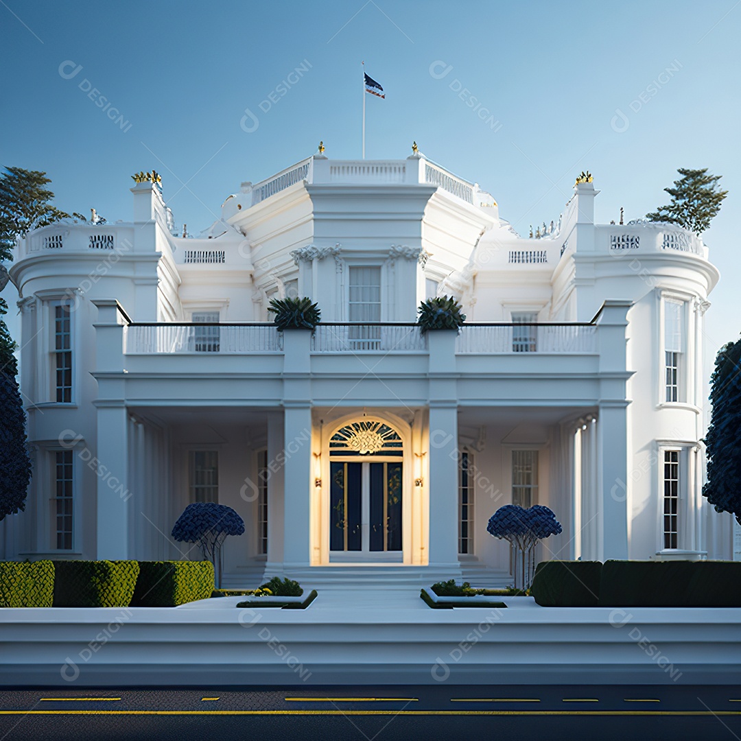 Casa com design moderno e minimalista