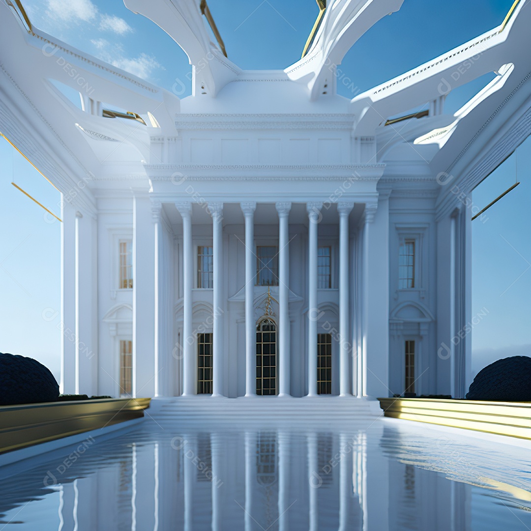 Casa com design moderno e minimalista