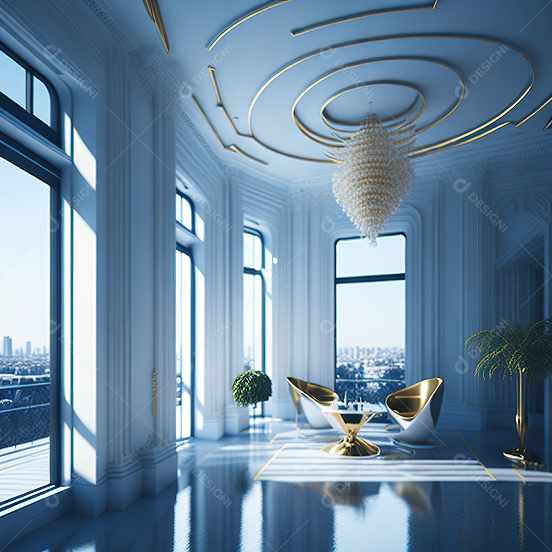 Casa com design moderno e minimalista