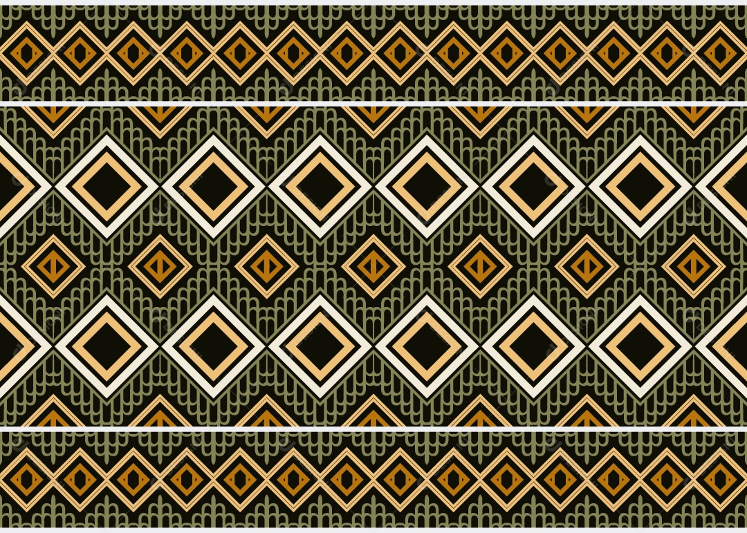 Padrão Tribal Tradicional Estilo Asteca Ilustração Colorida Vetor EPS