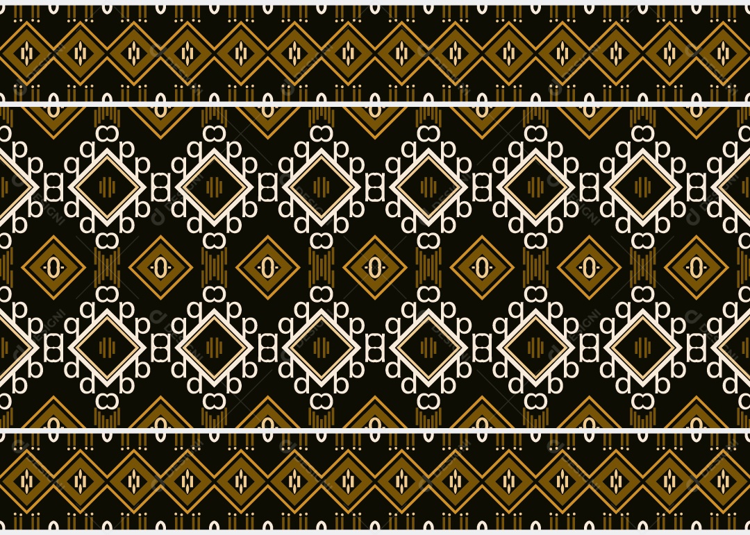 Padrão Tribal Tradicional Estilo Asteca Ilustração Colorida Vetor EPS