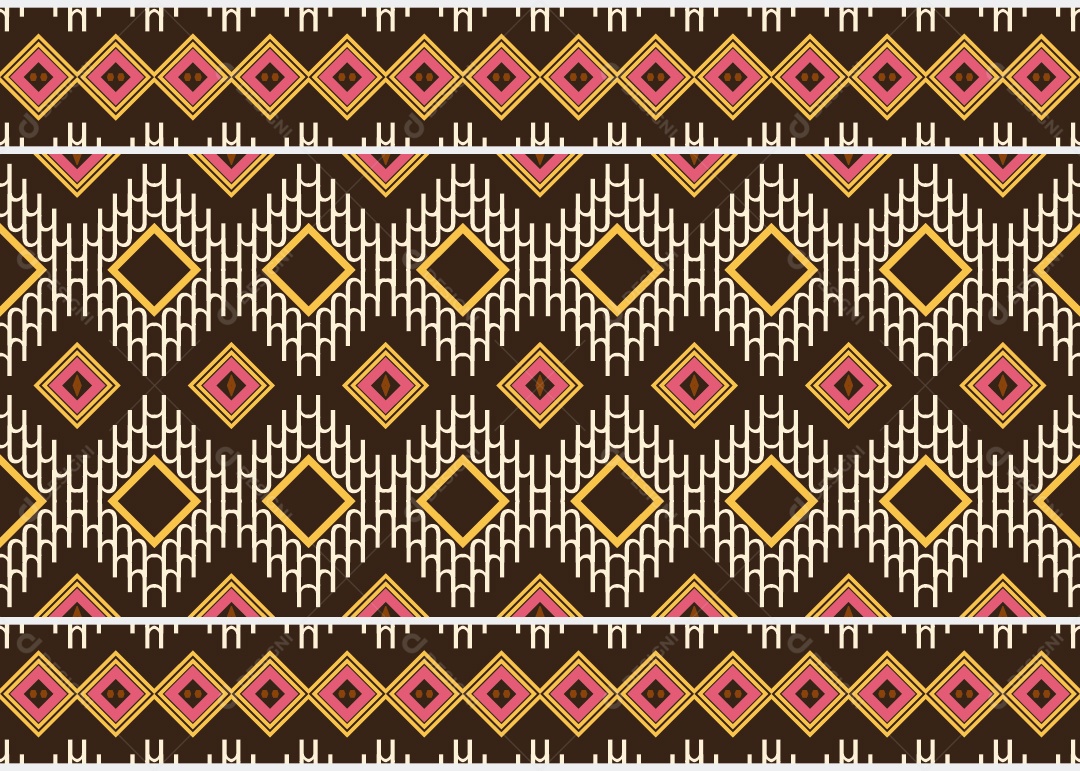 Padrão Tribal Tradicional Estilo Asteca Ilustração Colorida Vetor EPS