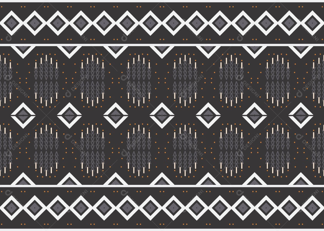 Padrão Tribal Tradicional Estilo Asteca Ilustração Colorida Vetor EPS