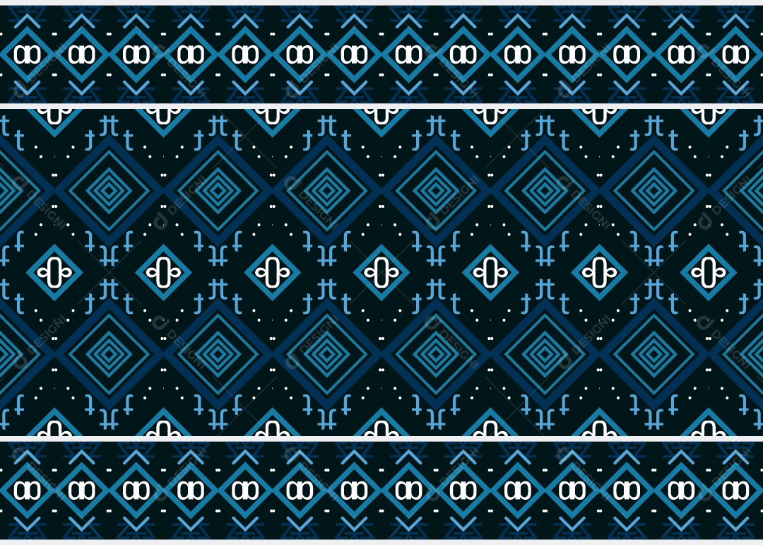 Padrão Tribal Tradicional Estilo Asteca Ilustração Colorida Vetor EPS